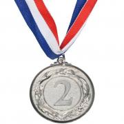 Медаль для награждения,2-е место, цвет серебро