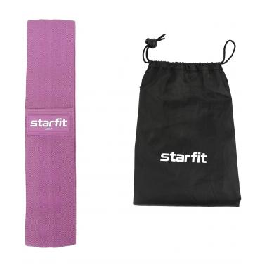 Мини-эспандер STARFIT ES-204 тканевый, низкая нагрузка, фиолетовый
