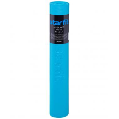 Коврик для йоги STARFIT FM-103 PVC HD 173x61x0,4 см, голубой