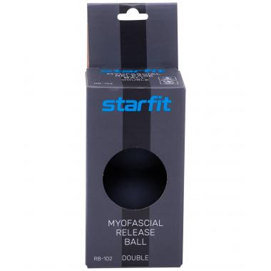 Мяч для МФР STARFIT RB-102, 6 см, двойной, черный