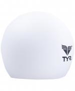 Шапочка для плавания TYR Latex Swim Cap, латекс, белый LCL/100