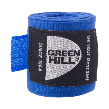 Бинт боксерский Green Hill BC-6235c, 3,5м, х/б, синий