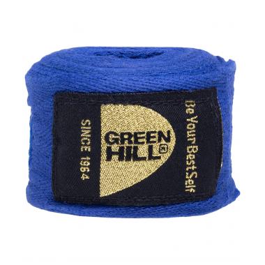 Бинт боксерский Green Hill BC-6235d, 4,5м, х/б, синий