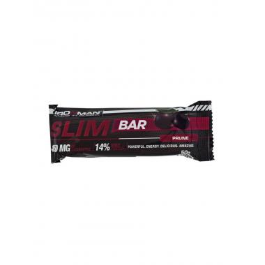 Ironman Батончик "Slim Bar" (24 шт в уп) 50 г Чернослив / тёмная глазурь