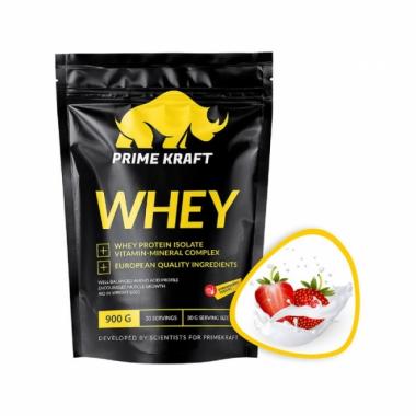 Prime Kraft Whey protein (спец. пищевой продукт СГР) 900 г Клубничный йогурт