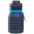 Бутылка для воды STARFIT FB-100, с карабином, складная, серая