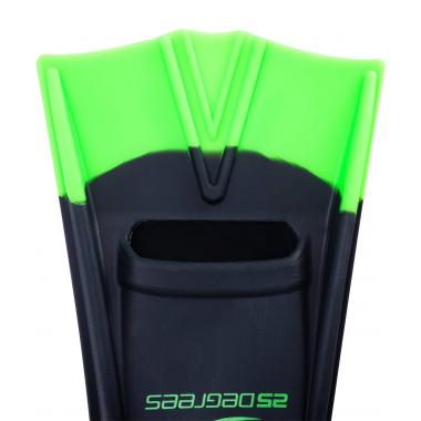 Ласты тренировочные Aquajet Black/Green, XS 25Degrees