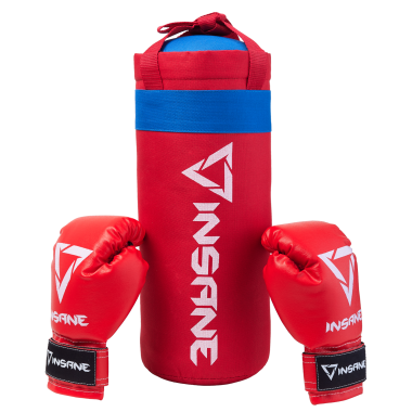 Набор для бокса Fight, красный, 39х16 см, 1,7 кг, 4 oz Insane
